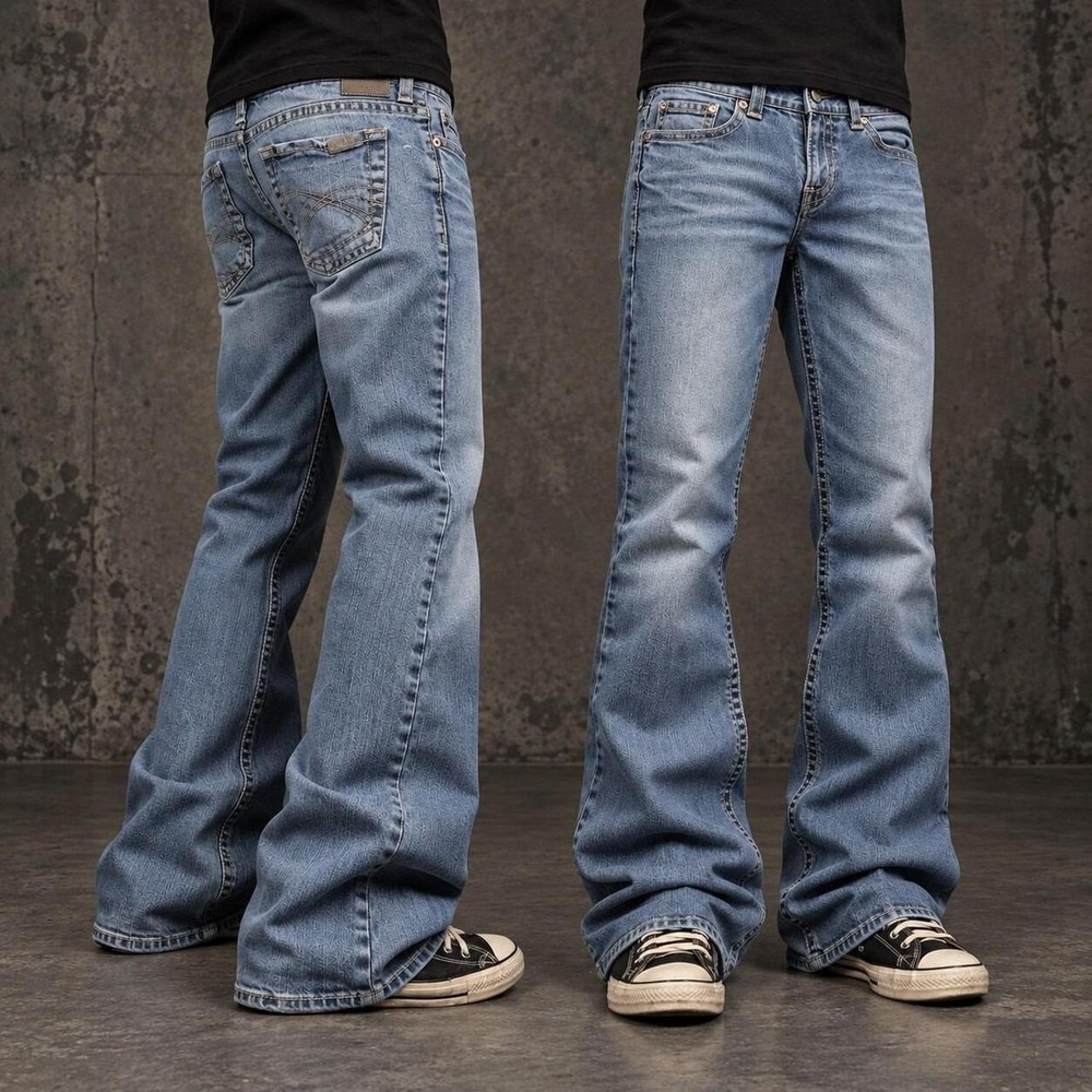 28x30 Blue Bootcut Jeans Y2K Indie 2000s Vintage